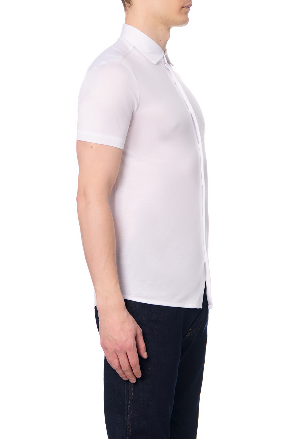 Мужской Emporio Armani Рубашка из лиоцелла и хлопка (цвет ), артикул 8N1CG0-1JUVZ | Фото 3