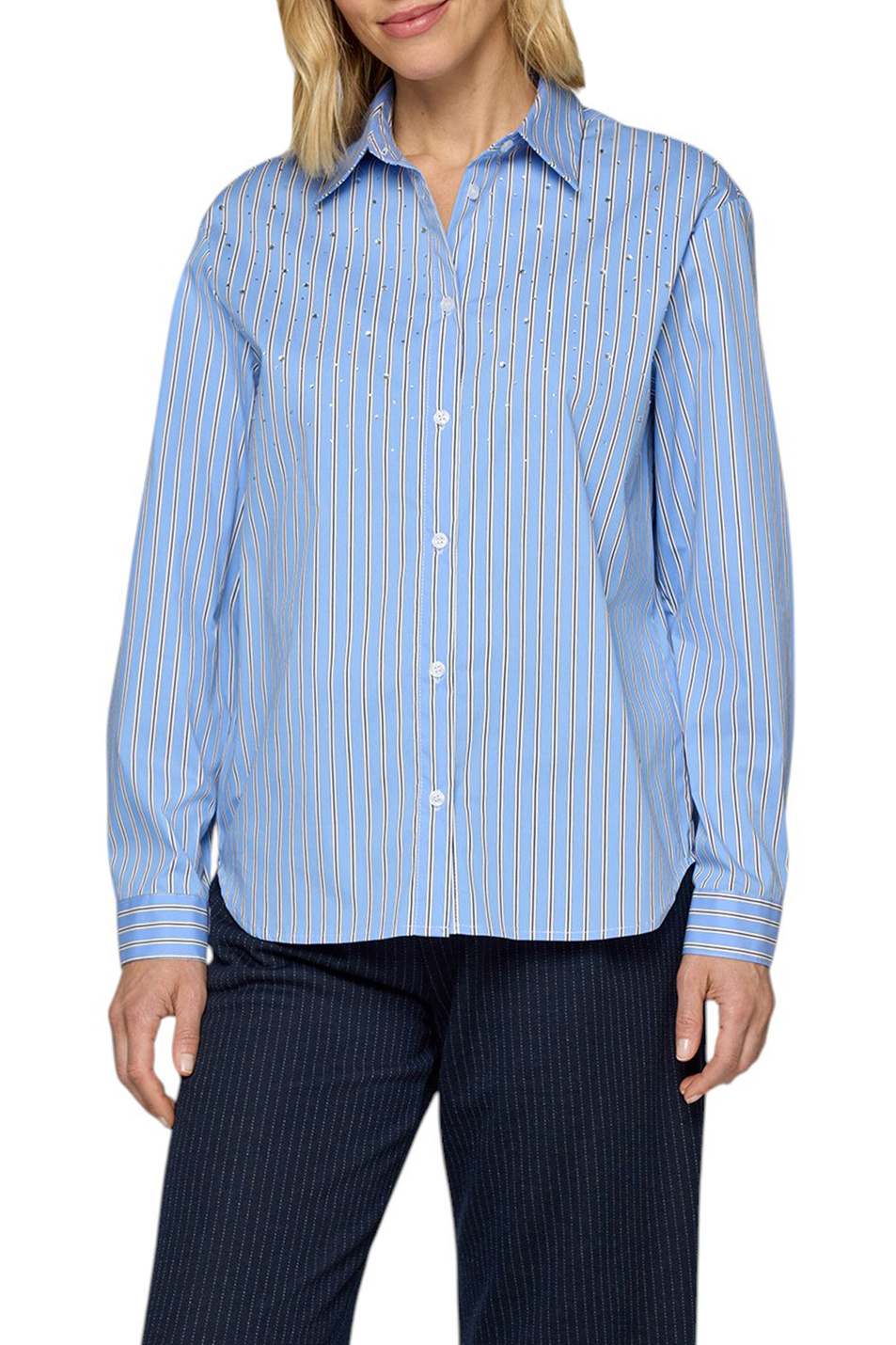 Женский Rabe Рубашка из смесового хлопка (цвет ), артикул 55-214102 | Фото 4