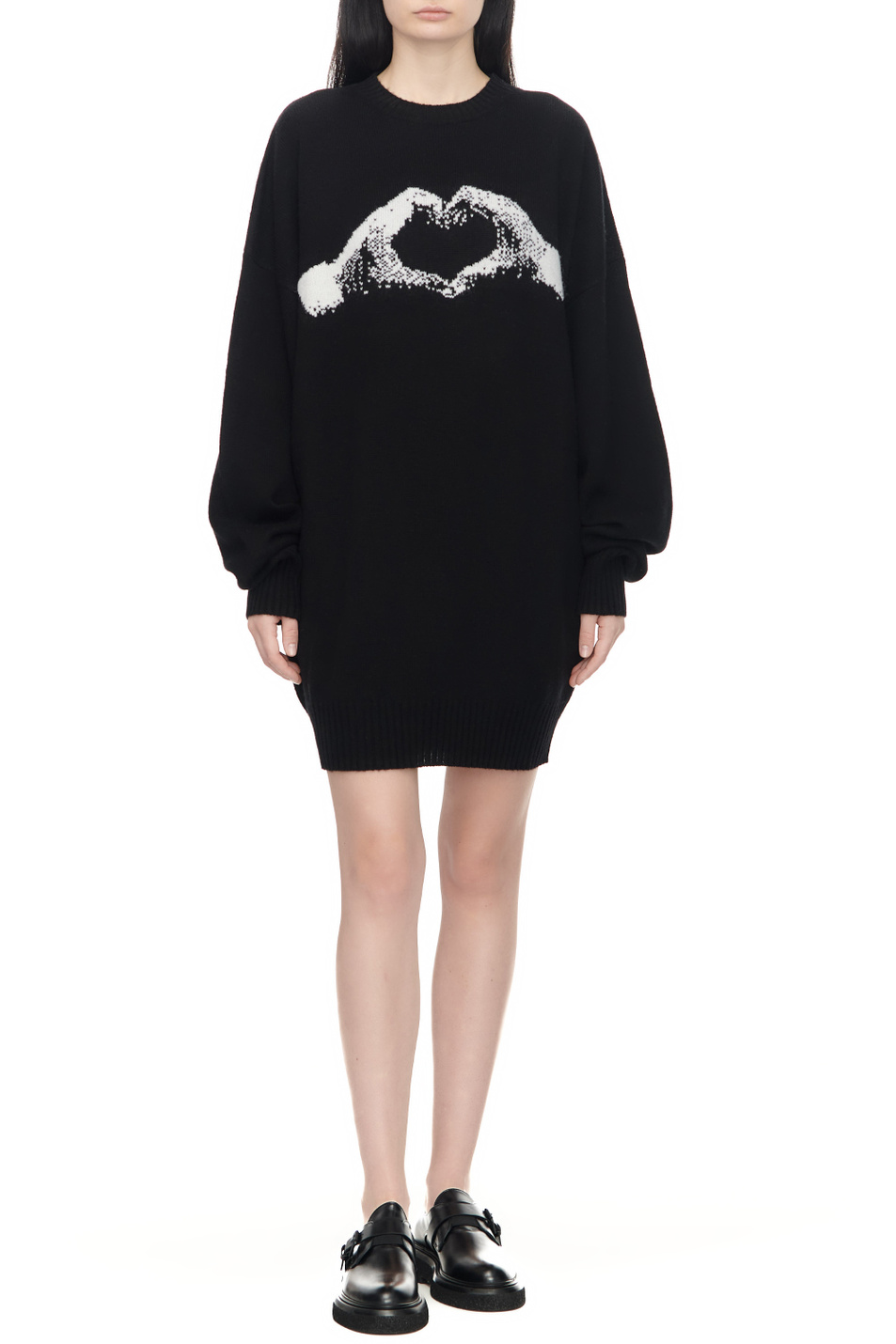 Женский Sportmax Платье ELCE из шерсти с добавлением кашемира (цвет ), артикул 2323260533 | Фото 3