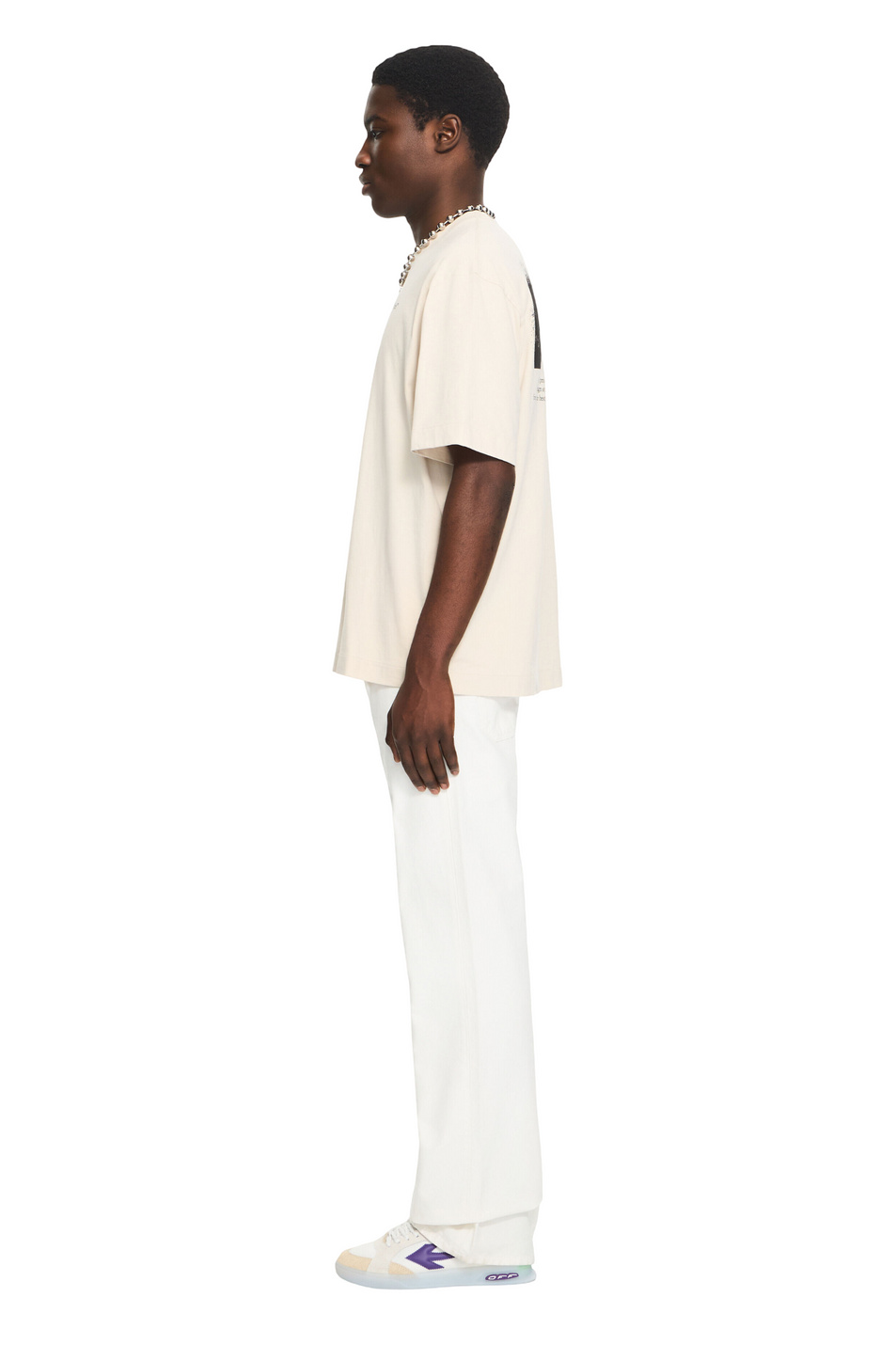 Мужской Off-White Футболка HALF ARROW с принтом (цвет ), артикул OMAA120S26JER0082070 | Фото 3