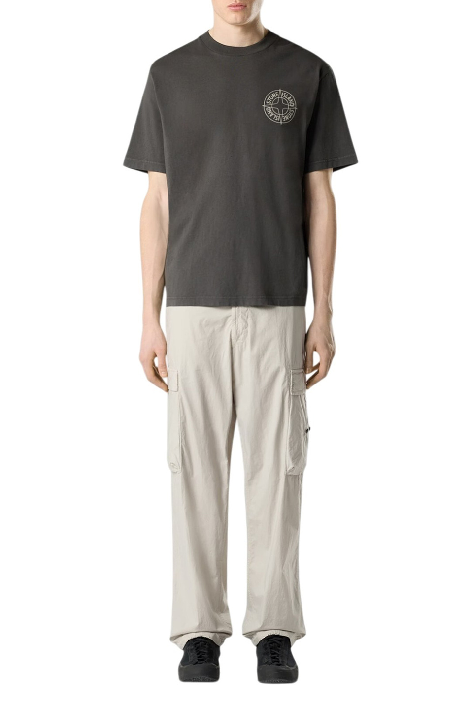 Мужской Stone Island Футболка из хлопка с принтом (цвет ), артикул L1S152100001-S0284 | Фото 3