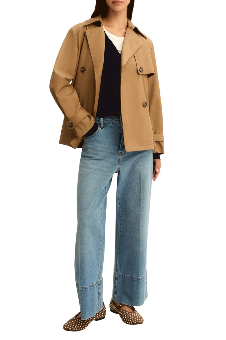 Женский Emme Marella Тренч EMMPELOTA из смесового хлопка (цвет ), артикул 2615021091 | Фото 2