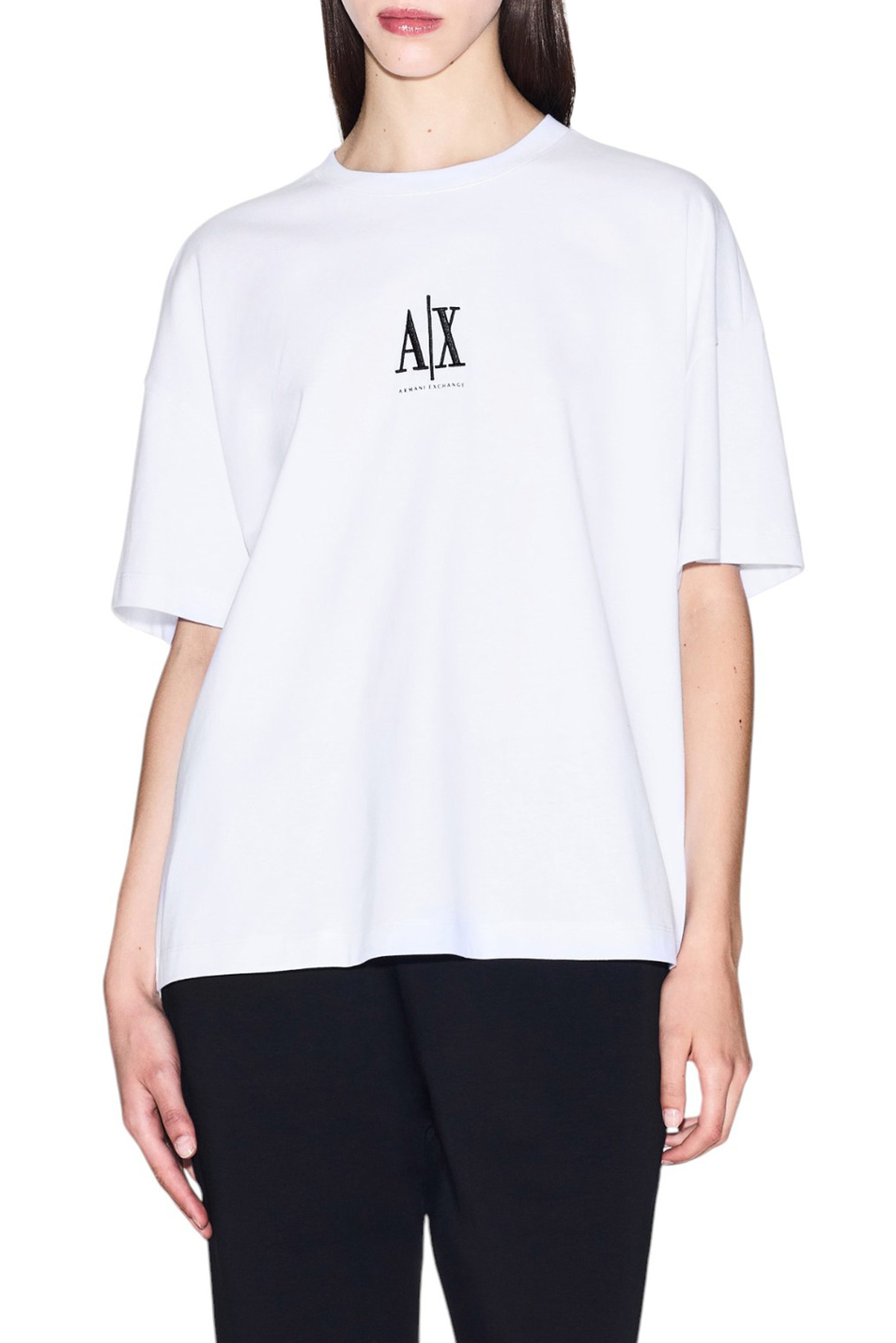 Женский Armani Exchange Футболка из хлопка (цвет ), артикул XW001182-AF15085 | Фото 3