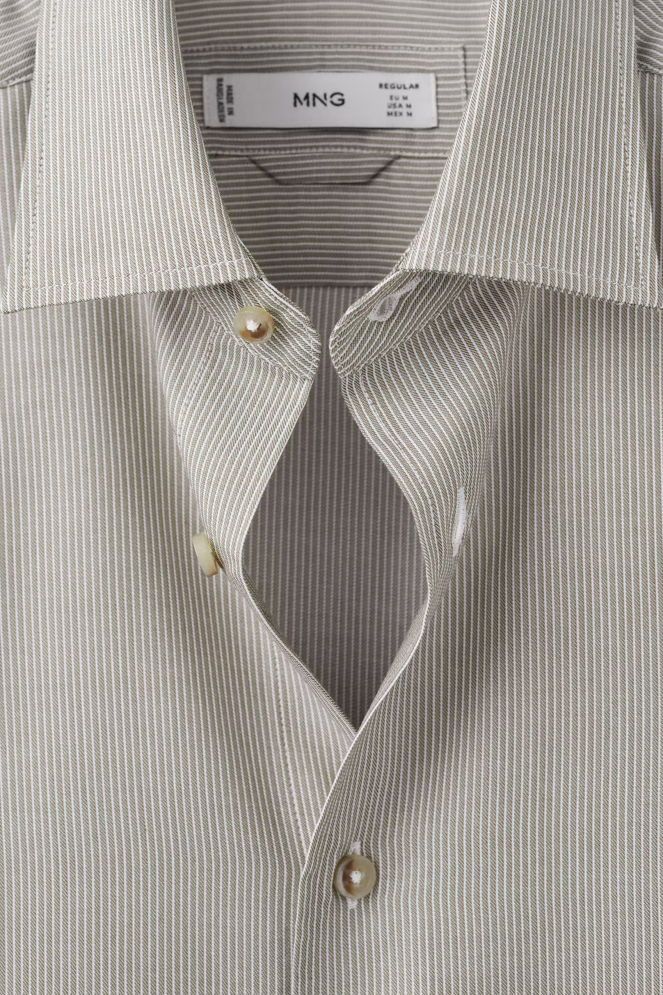 Мужской Mango Man Рубашка DARIO в полоску (цвет ), артикул 27044425 | Фото 5