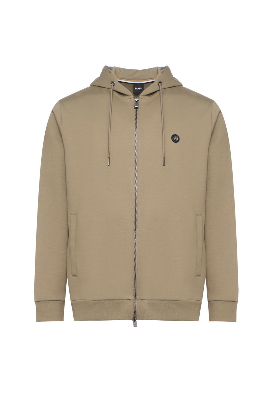 Толстовка из смесового хлопка|Основной цвет:Бежевый Мужской BOSS Толстовка из смесового хлопка (цвет ), артикул 50520303 | Фото 1