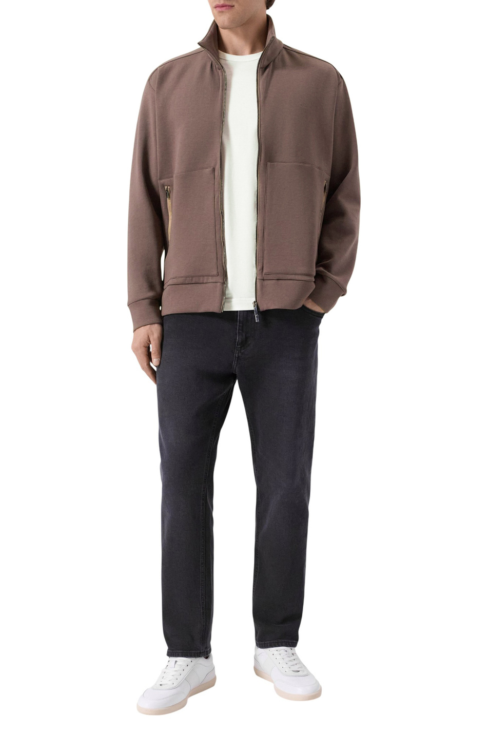 Толстовка с логотипом|Основной цвет:Коричневый Мужской Paul & Shark Толстовка с логотипом (цвет ), артикул 15311815 | Фото 3