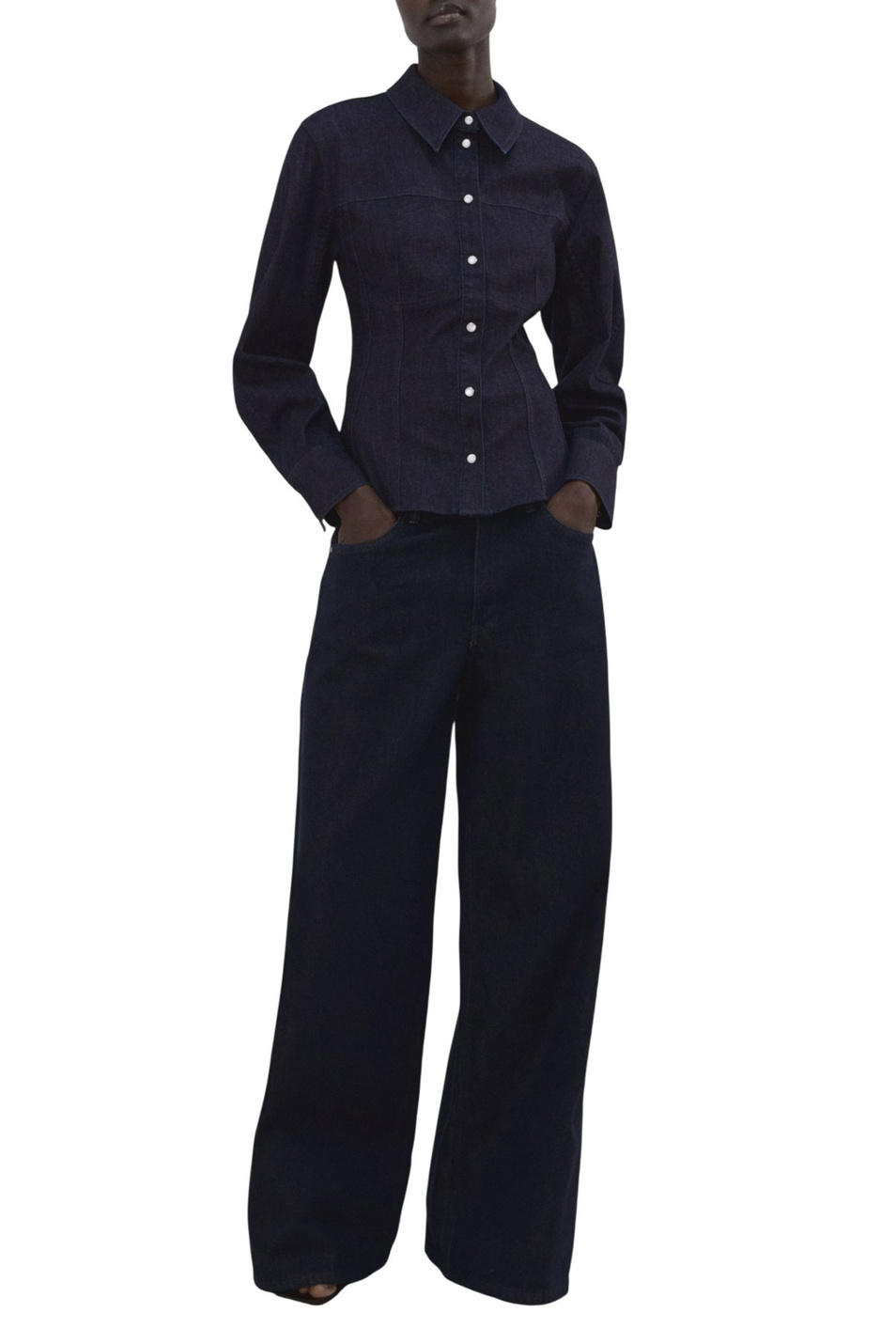 Женский Mango Рубашка ODETTE джинсовая (цвет ), артикул 27073296 | Фото 2