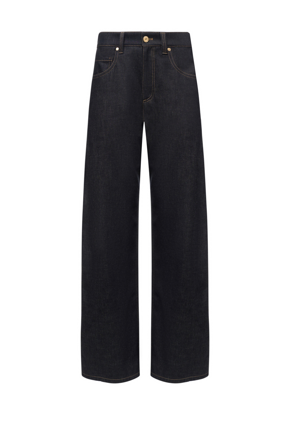 Женский Brunello Cucinelli Джинсы из хлопка с цепочкой мониль (цвет ), артикул ML134P4021 | Фото 1