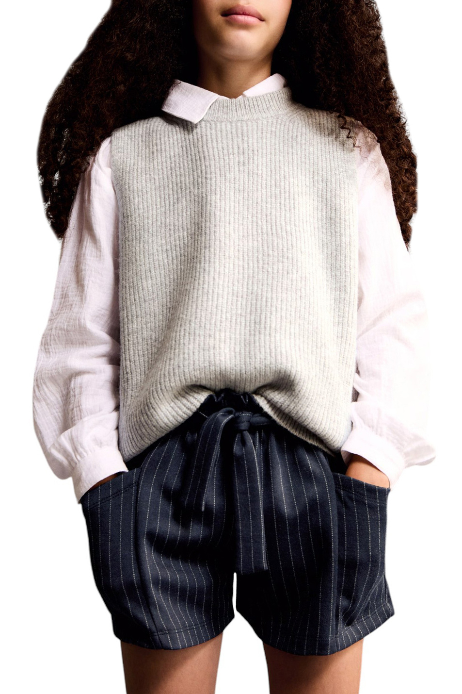 Девочкам Mango Kids Жилет SNOW однотонный (цвет ), артикул 77087708 | Фото 3