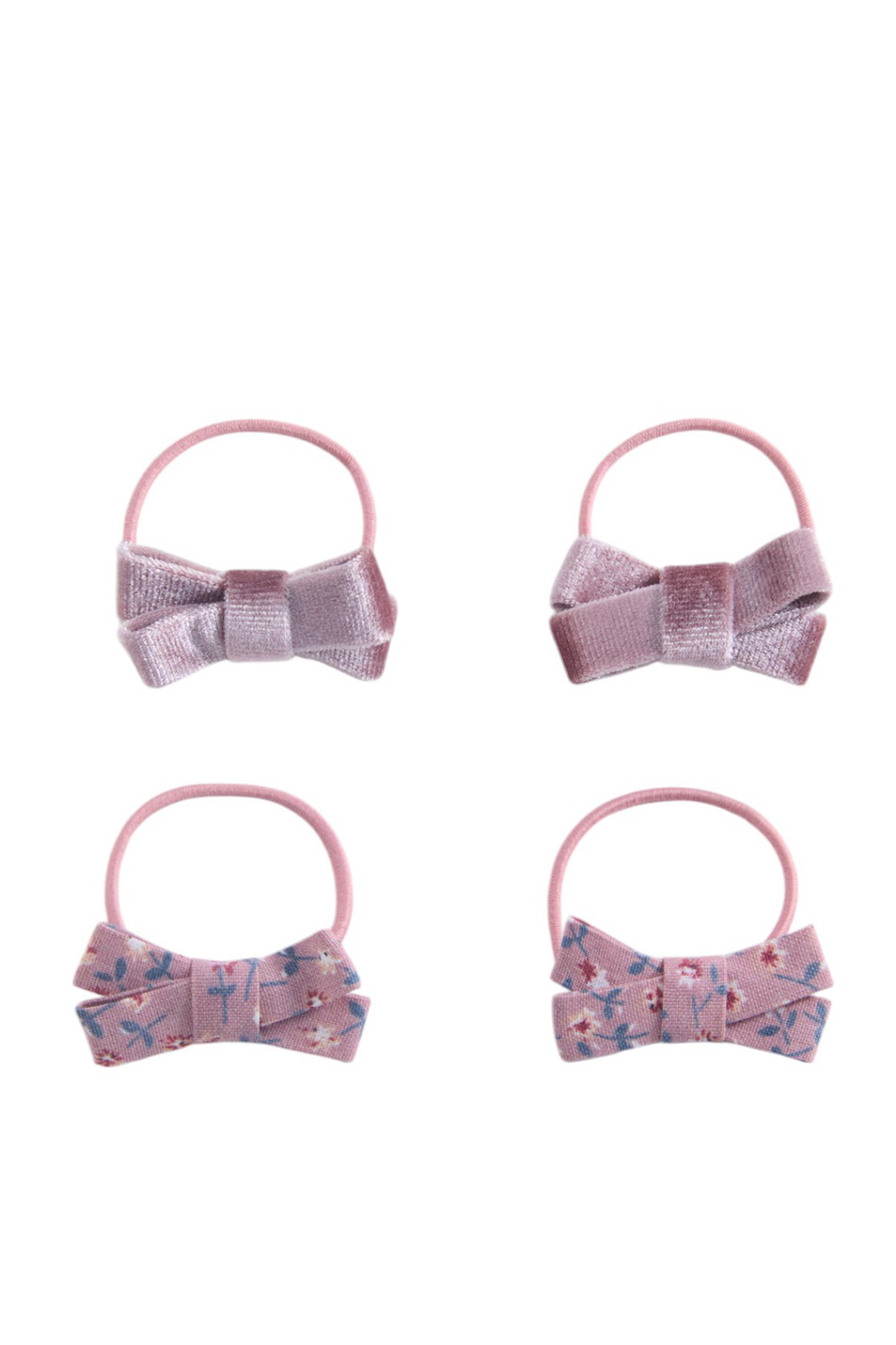 Девочкам Mango Kids Резинка для волос ROSE в комплекте из 4 шт (цвет ), артикул 87090305 | Фото 1