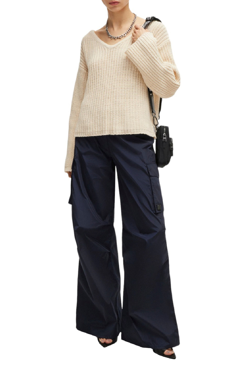 Женский HUGO Пуловер с V-образным вырезом (цвет ), артикул 50514305 | Фото 2