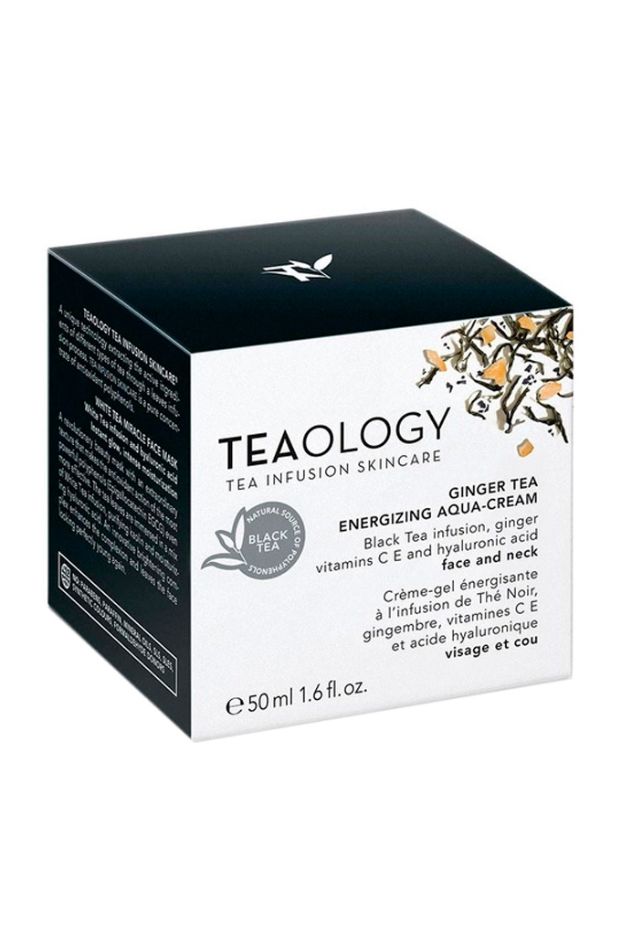 Не имеет пола Teaology Аква-крем для лица и шеи с настоем черного чая, имбирным чаем, витаминами С, Е и гиалуроновой кислотой Ginger Tea Energizing Aqua - Cream, 50 мл (цвет ), артикул T50012 | Фото 2