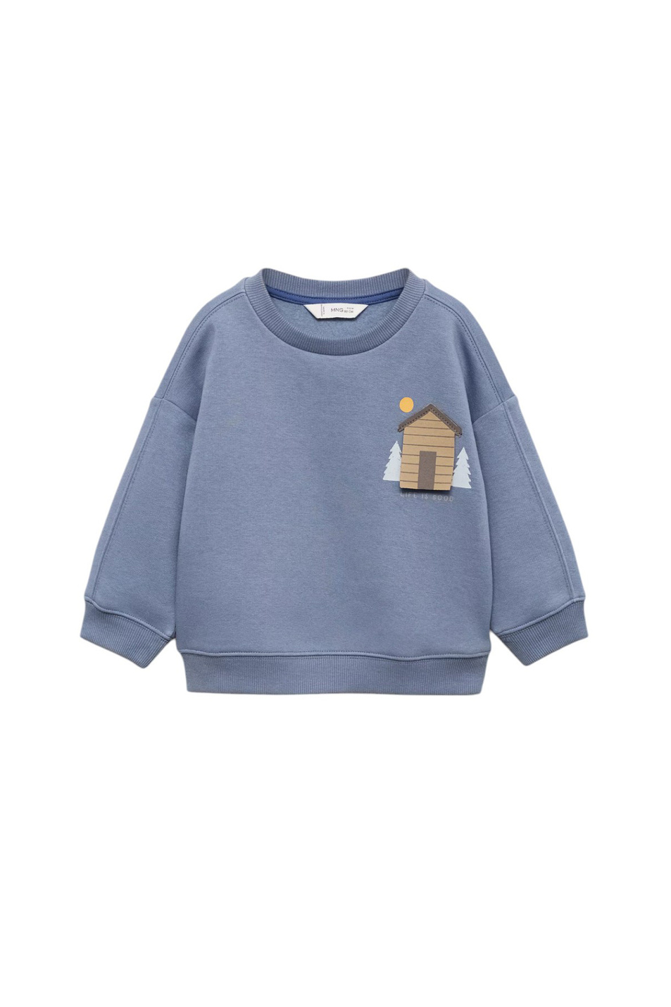 Малышам мальчикам Mango Kids Свитшот HOME с принтом (цвет ), артикул 77036341 | Фото 1