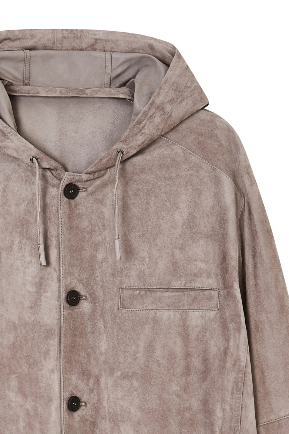 Куртка из натуральной замши|Основной цвет:Бежевый Мужской Emporio Armani Куртка из натуральной замши (цвет ), артикул EM004970-AF12801 | Фото 4