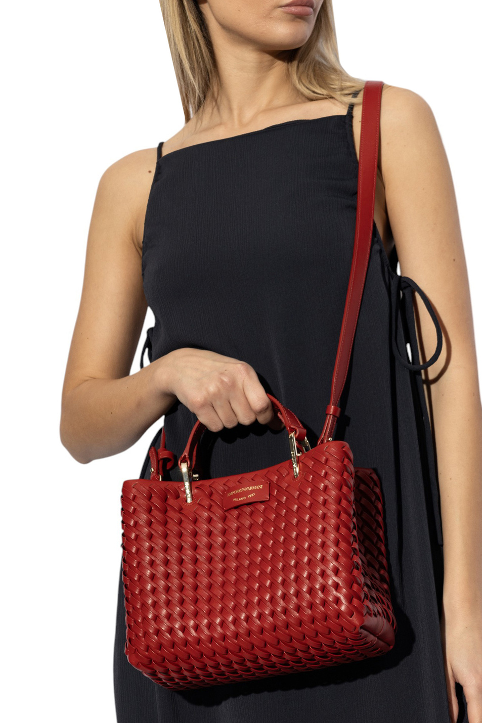 Женский Emporio Armani Сумка-шопер MyEA из натуральной кожи (цвет ), артикул EW000361-AF12762 | Фото 5