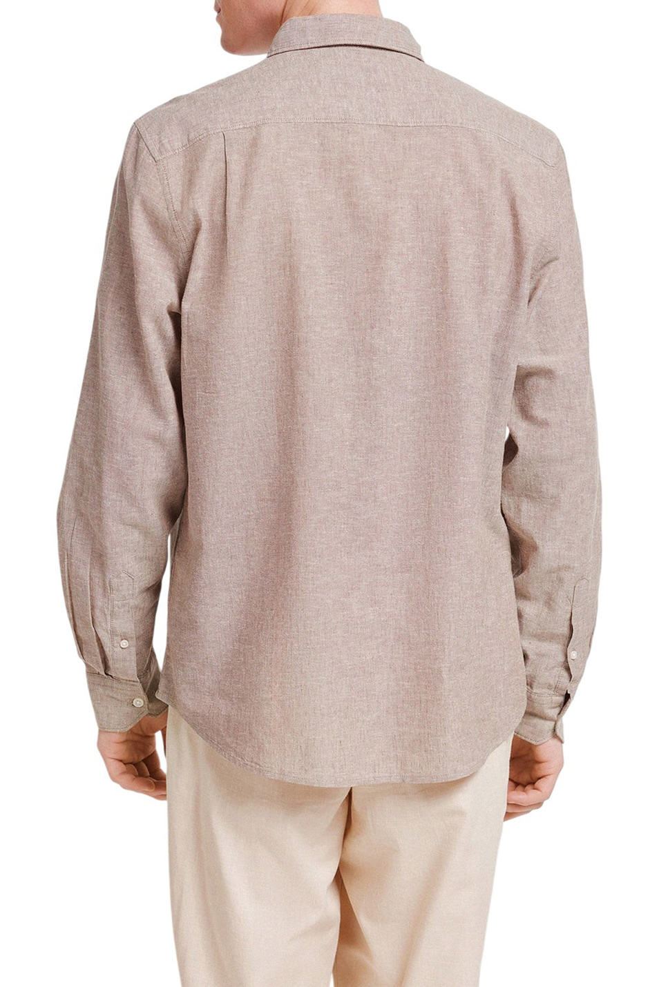 Мужской Springfield Рубашка из хлопка и льна (цвет ), артикул 0993387 | Фото 3