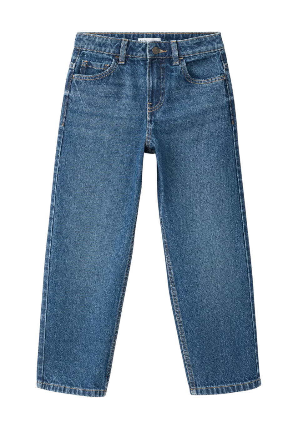 Мальчикам Mango Kids Джинсы STRAIGHT из хлопка (цвет ), артикул 37063862 | Фото 1