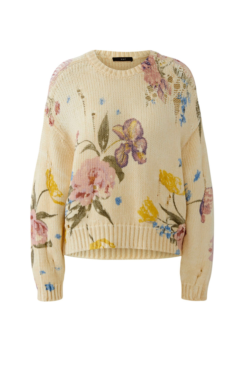 Джемпер с принтом|Основной цвет:Разноцветный Женский OUI Джемпер с принтом (цвет ), артикул 96776 | Фото 1