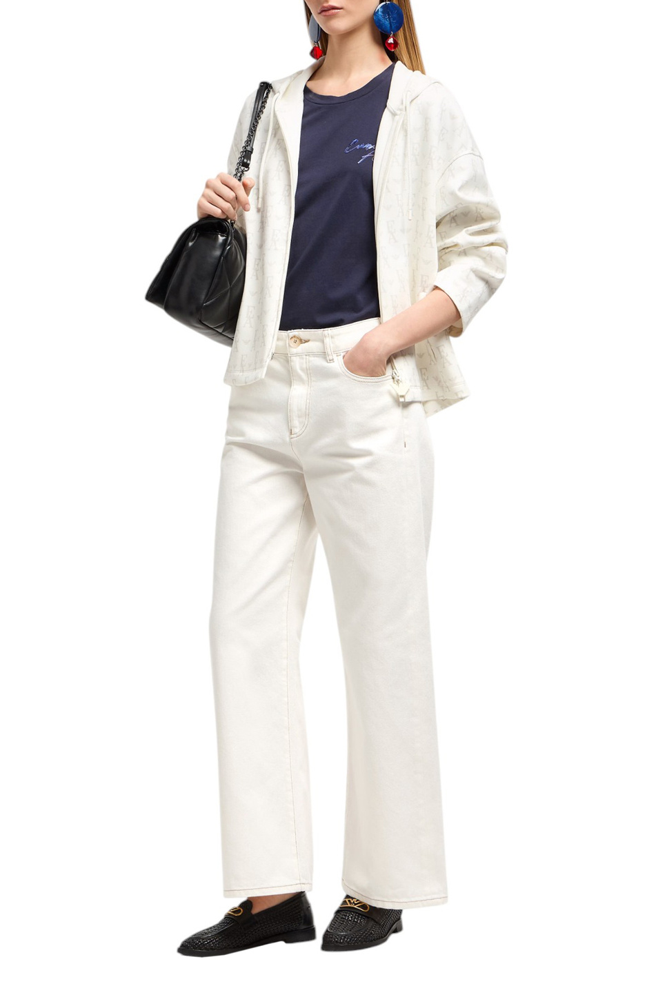 Женский Emporio Armani Футболка с логотипом (цвет ), артикул EW000903-AF12597 | Фото 2