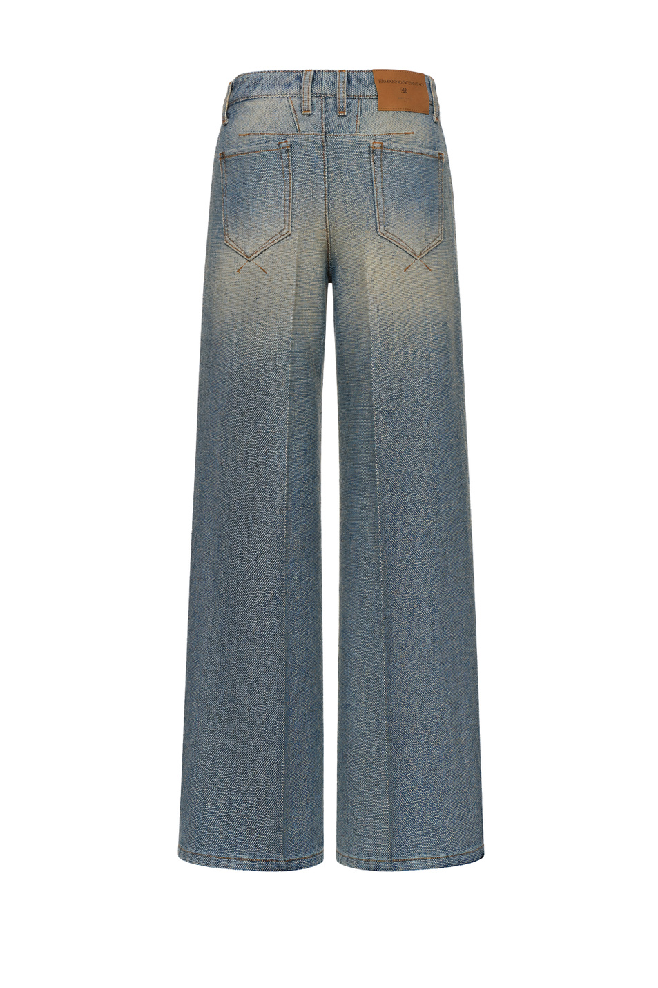 Женский ERMANNO SCERVINO Джинсы с эффектом твида (цвет ), артикул D497P702KXG | Фото 2