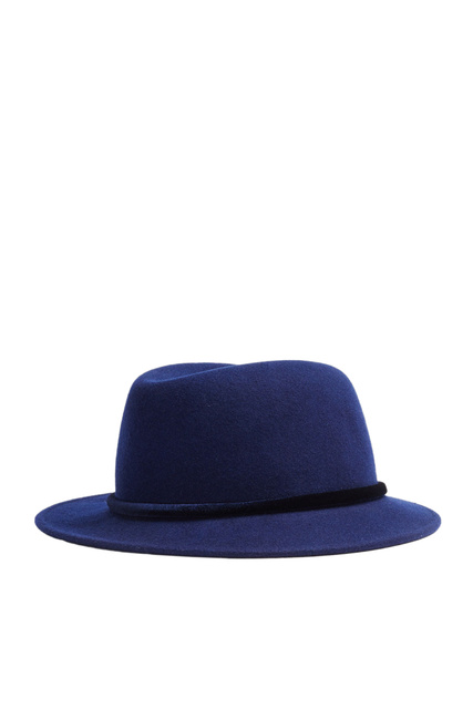 Шляпа из натуральной шерсти|Основной цвет:Синий|Артикул:191703 | Фото 1