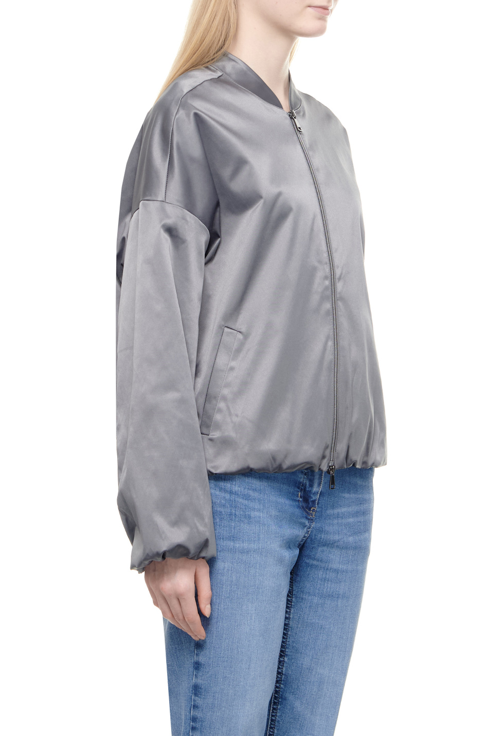 Женский LeComte Куртка-бомбер однотонная (цвет ), артикул 52-610020 | Фото 6
