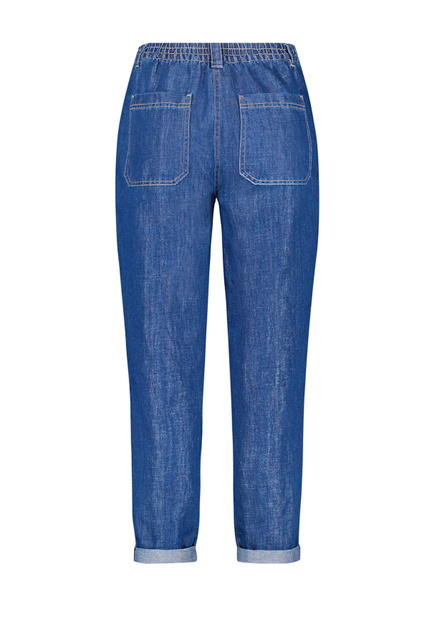 Укороченные джинсы|Основной цвет:Синий|Артикул:622065-66831-Easy Fit | Фото 2