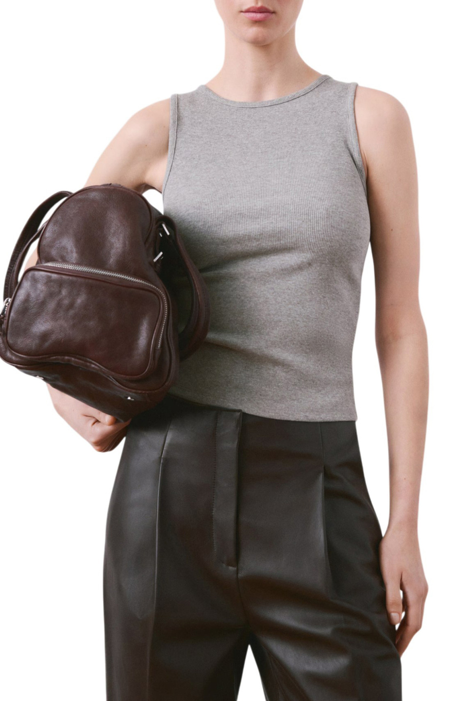 Женский Mango Топ BONI в рубчик (цвет ), артикул 27065830 | Фото 3