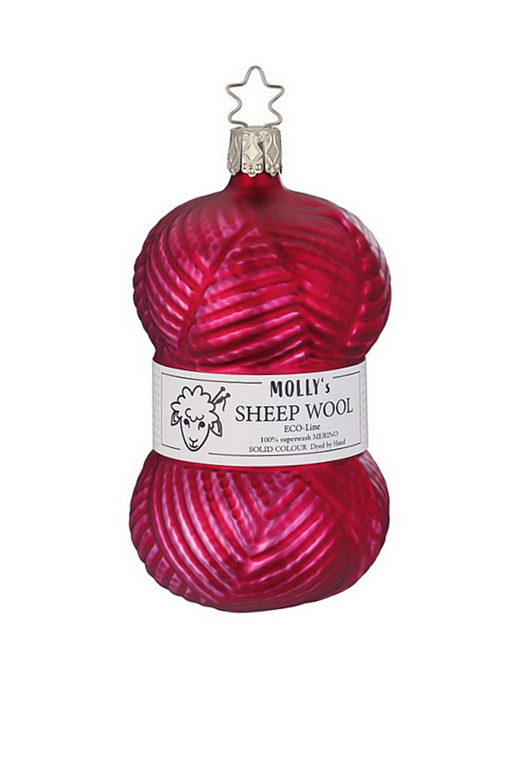 Не имеет пола Inge's Christmas Елочная игрушка "Моток шерсти", 11 см (цвет ), артикул 10149S023 | Фото 1