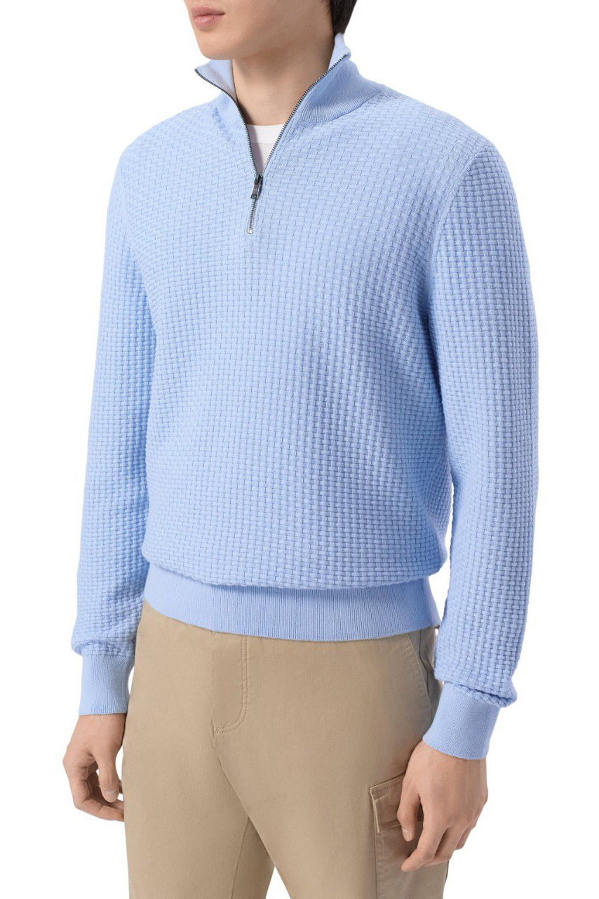 Мужской BOSS Джемпер Ulicio из хлопка (цвет ), артикул 50555118 | Фото 4