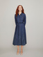 iBLUES Джинсовое платье-рубашка COROLLA (Синий цвет), артикул 72212211 | Фото 2