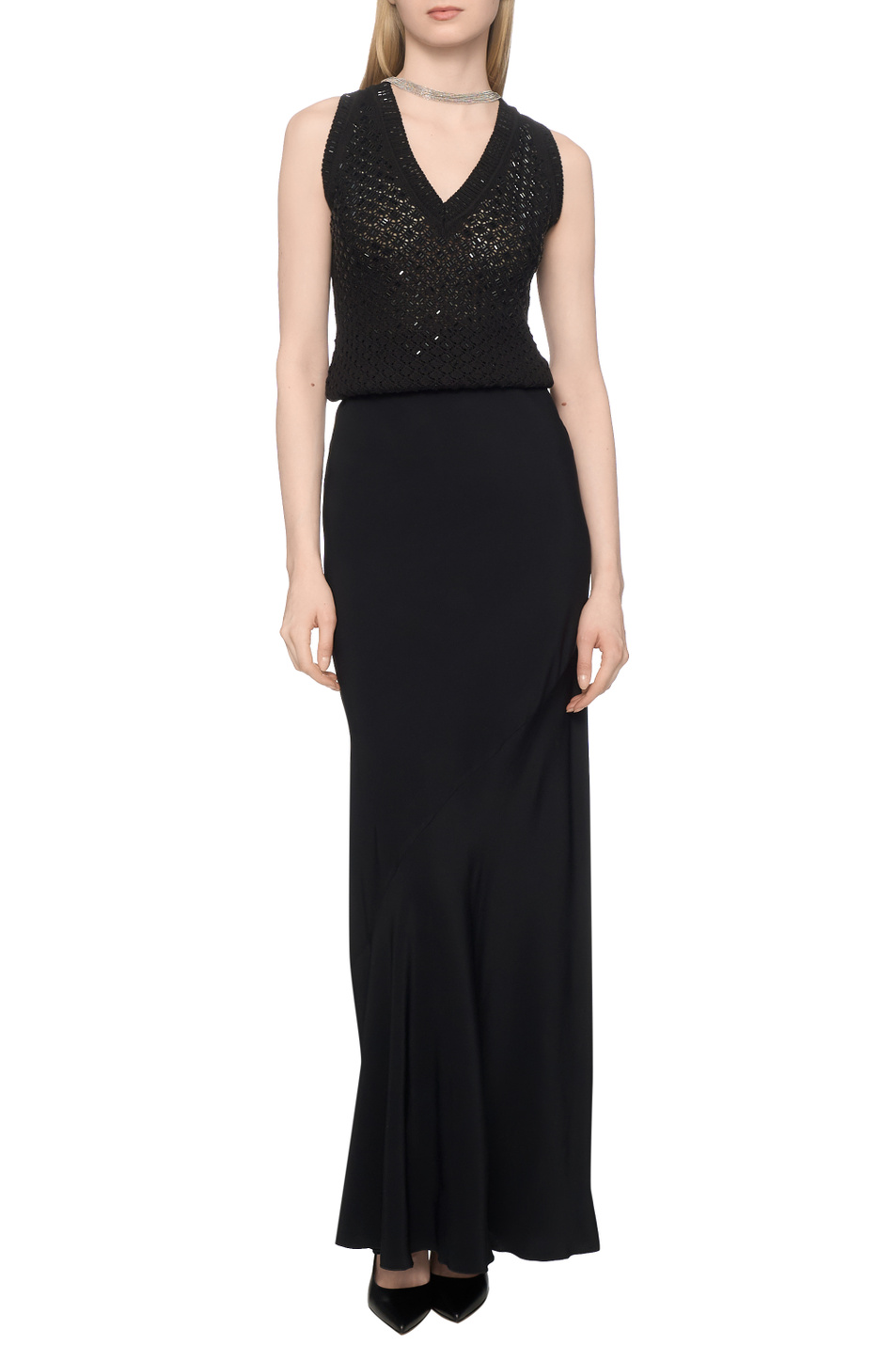 Женский ERMANNO SCERVINO Топ трикотажный (цвет ), артикул D485L318CTYLE | Фото 3