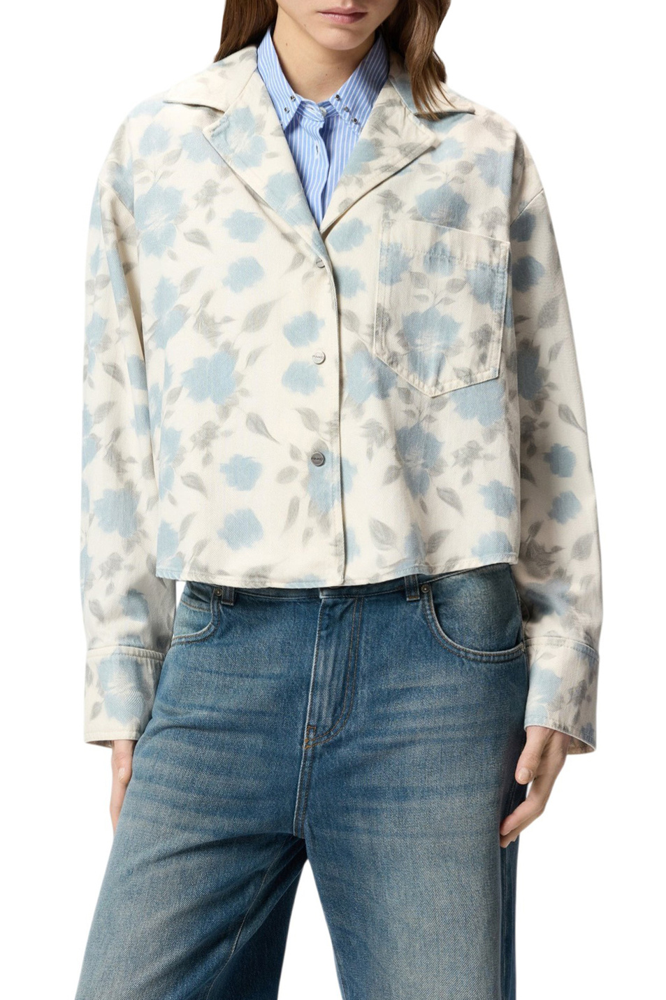 Женский Pinko Куртка-рубашка с принтом (цвет ), артикул 106463A37L | Фото 4