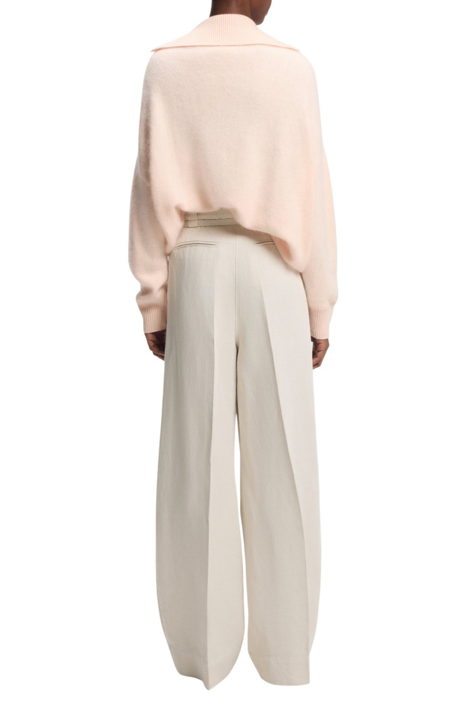 Женский BOSS Брюки из хлопка и льна (цвет ), артикул 50553922 | Фото 4