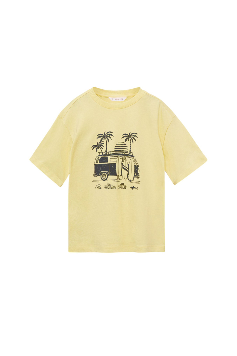 Мальчикам Mango Kids Футболка ESEN4 из хлопка с принтом (цвет ), артикул 87027692 | Фото 1
