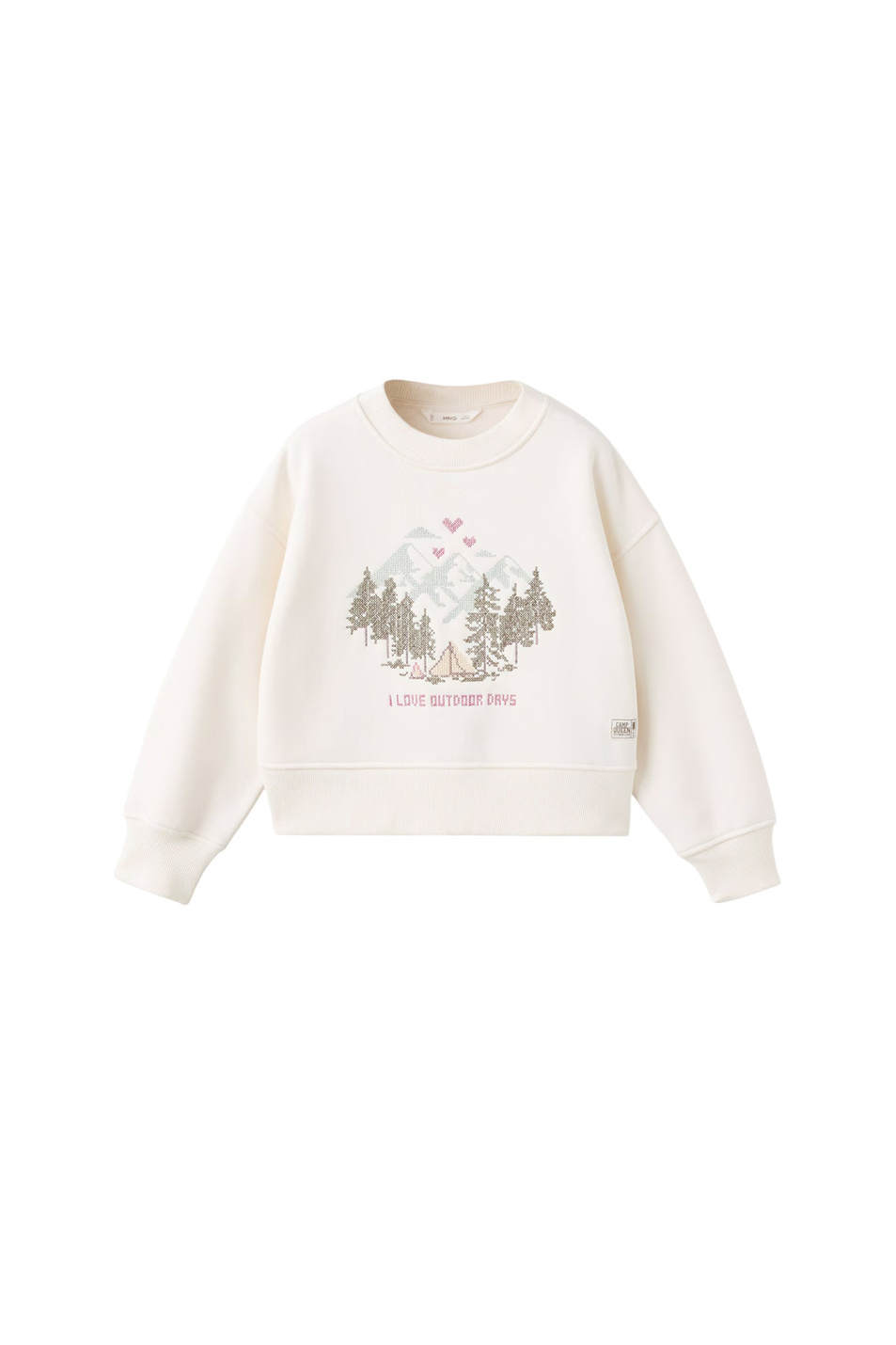 Девочкам Mango Kids Свитшот NIGHT с вышивкой (цвет ), артикул 17087776 | Фото 1