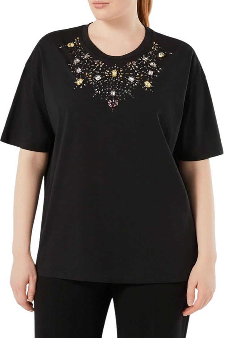 Женский Marina Rinaldi Футболка TORRE из хлопка (цвет ), артикул 2617971111 | Фото 3