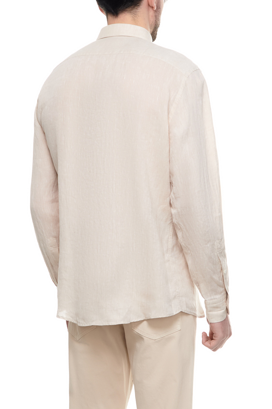 Мужской Zegna Рубашка из чистого льна (цвет ), артикул UDX38A7-SRF5-121G | Фото 4