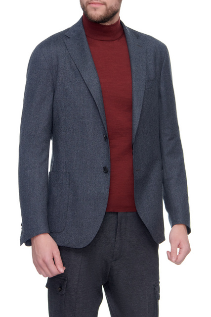 Пиджак из натуральной шерсти|Основной цвет:Серый|Артикул:88X700-1818400 | Фото 1