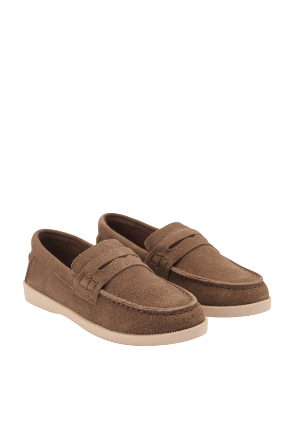 Мальчикам Mango Kids Лоферы BENGI из натуральной замши (цвет ), артикул 87073636 | Фото 2