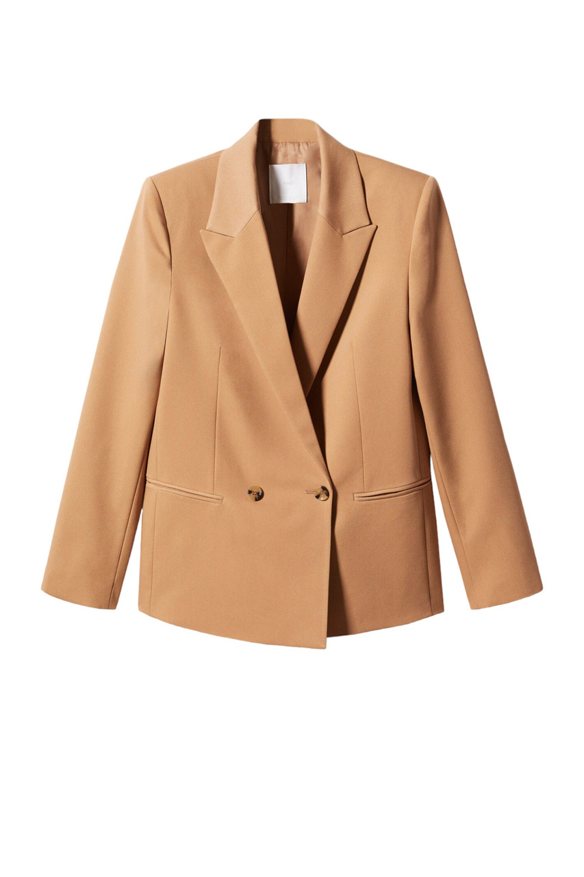 Пиджак двубортный GRETA|Основной цвет:Коричневый|Артикул:57044395 | Фото 1