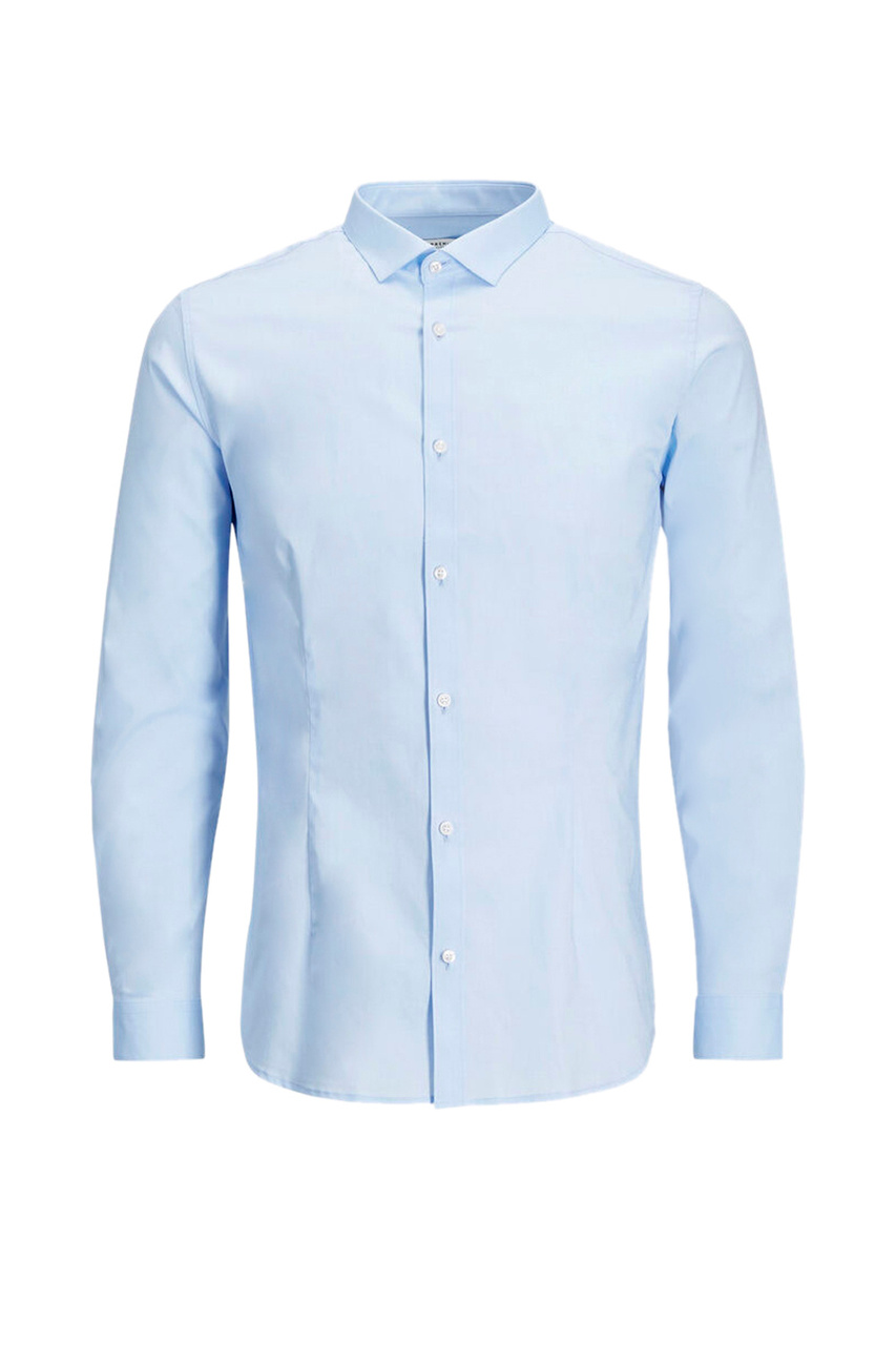 Рубашка PARMA из эластичного хлопка|Основной цвет:Голубой|Артикул:12097662 | Фото 1