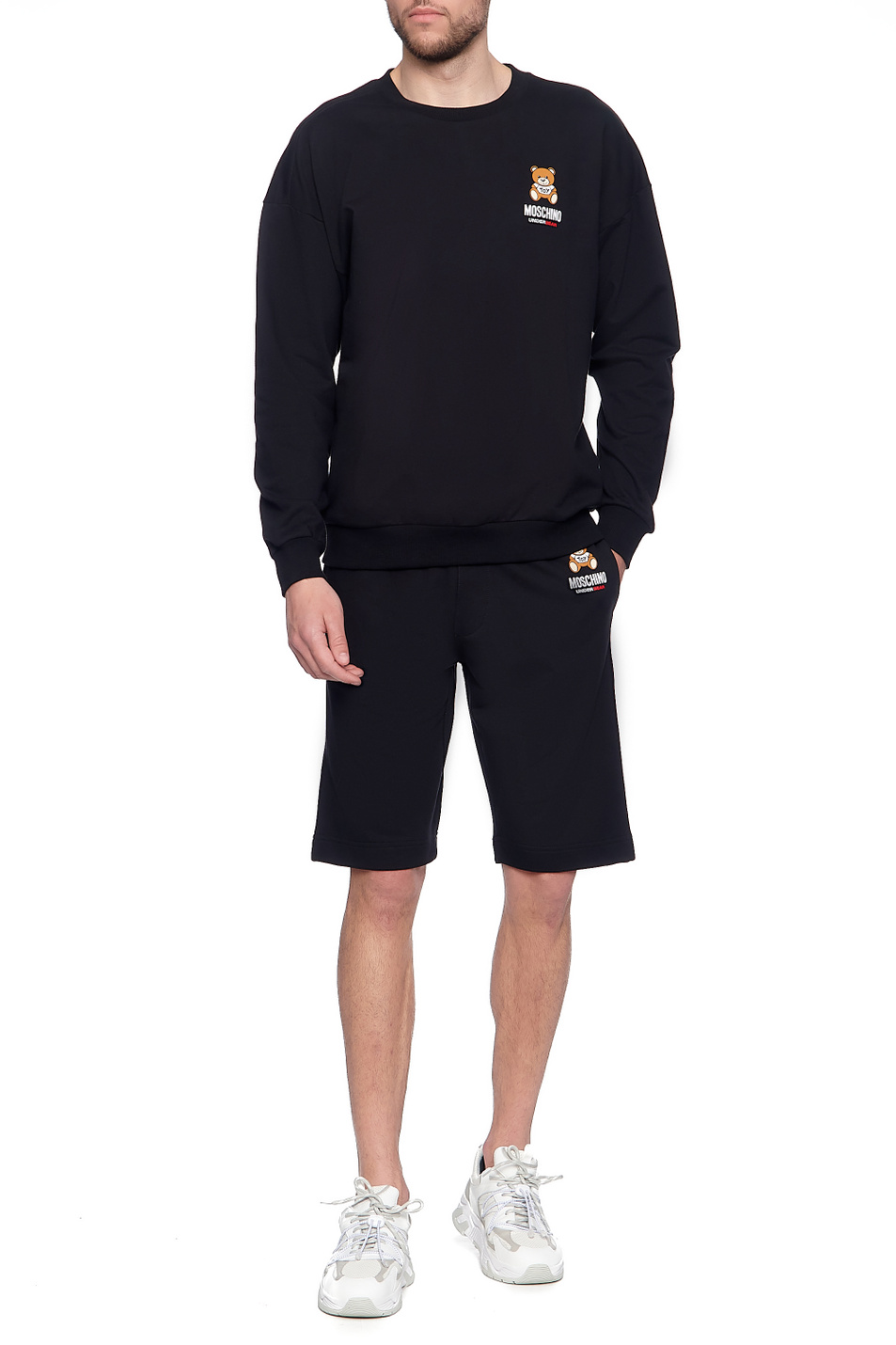 Мужской MOSCHINO underwear Шорты из эластичного хлопка с логотипом (цвет ), артикул A4325-8120 | Фото 2