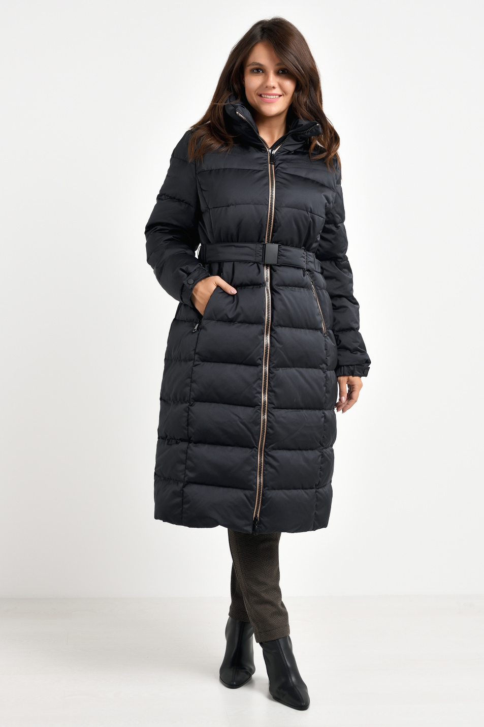 Женский Gerry Weber Пальто стеганое с потайным капюшоном (цвет ), артикул 450203-31115 | Фото 3