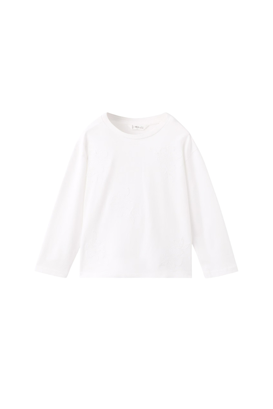 Девочкам Mango Kids Лонгслив FLORIS из хлопка (цвет ), артикул 27003722 | Фото 1