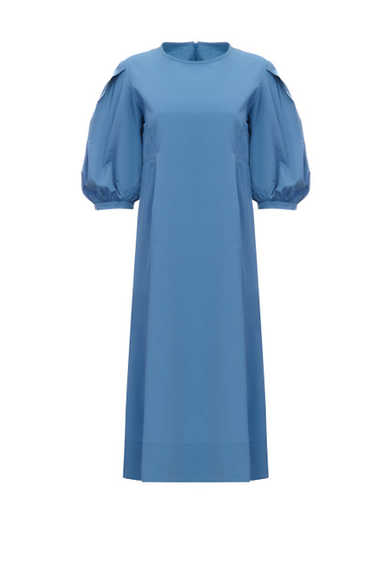 Платье LIUTI с рукавами-фонариками|Основной цвет:Синий|Артикул:2392210231 | Фото 1