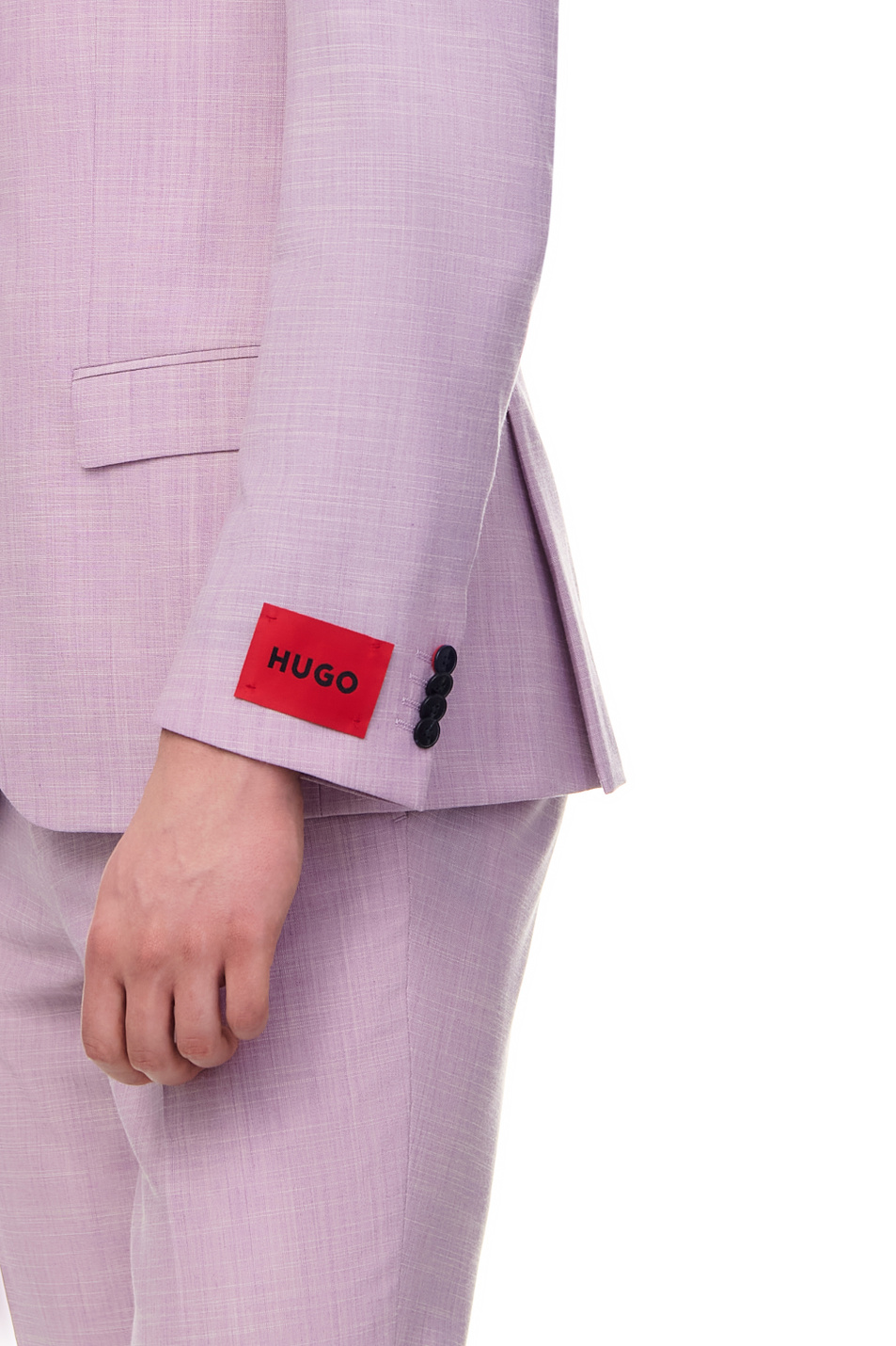 Мужской HUGO Пиджак однотонный с логотипом (цвет ), артикул 50490939 | Фото 5