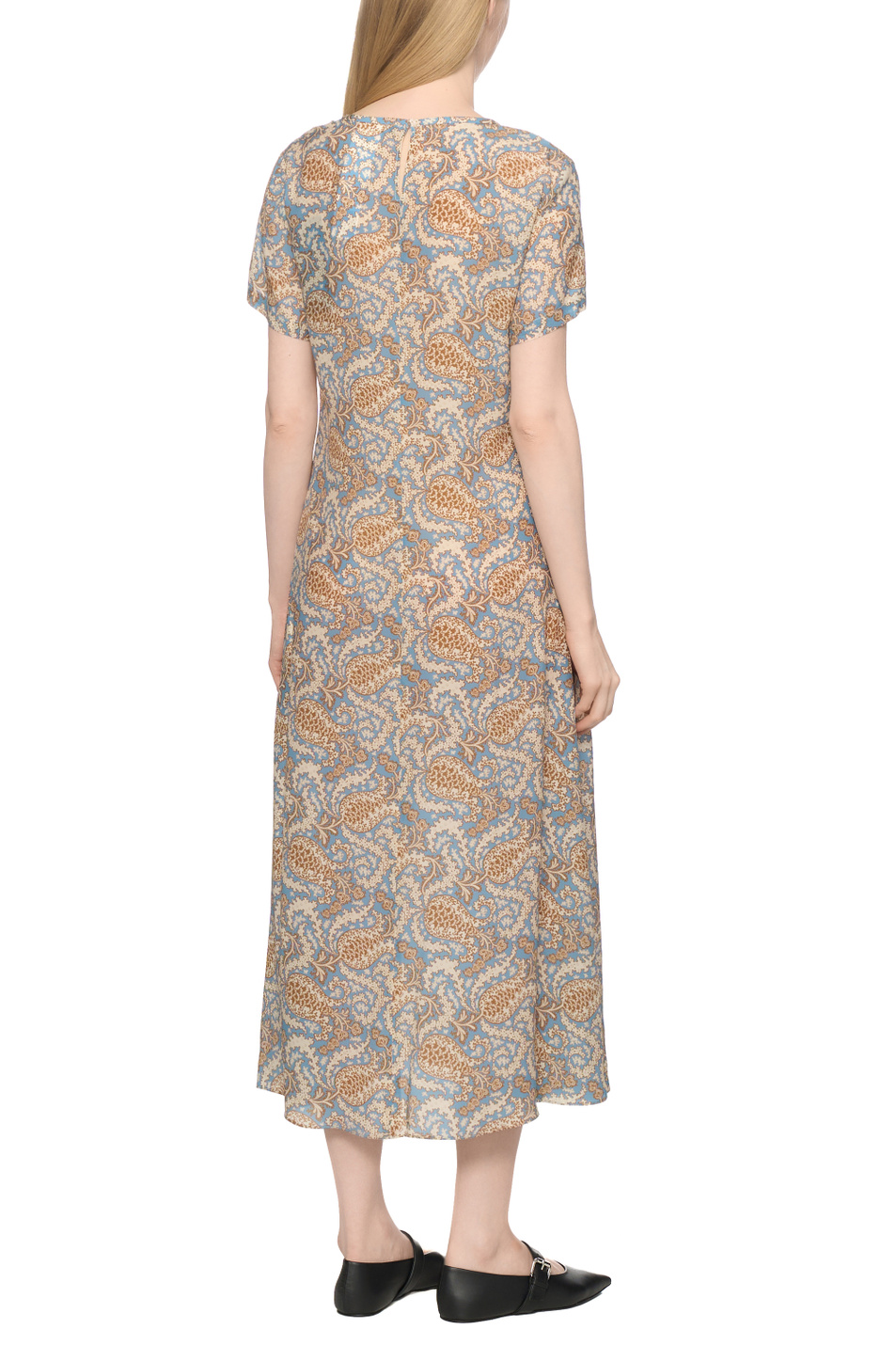 Женский Weekend Max Mara Платье CRESPO из шелка (цвет ), артикул 2615221042 | Фото 5