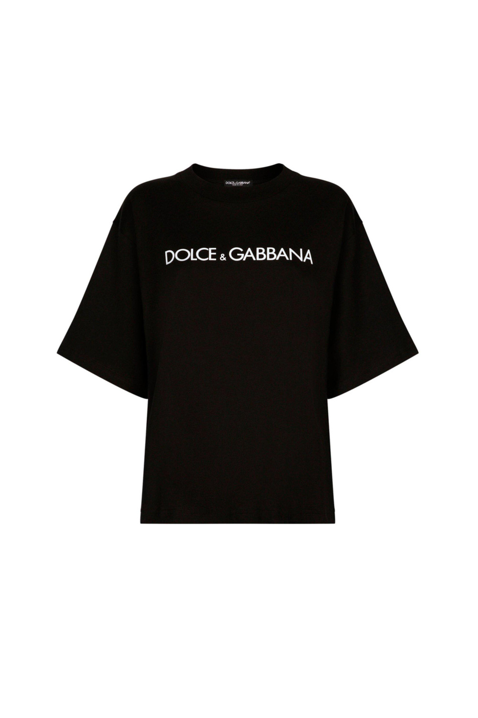 Женский Dolce & Gabbana Футболка из натурального хлопка с логотипом (цвет ), артикул F8U10T-G7H4P | Фото 1