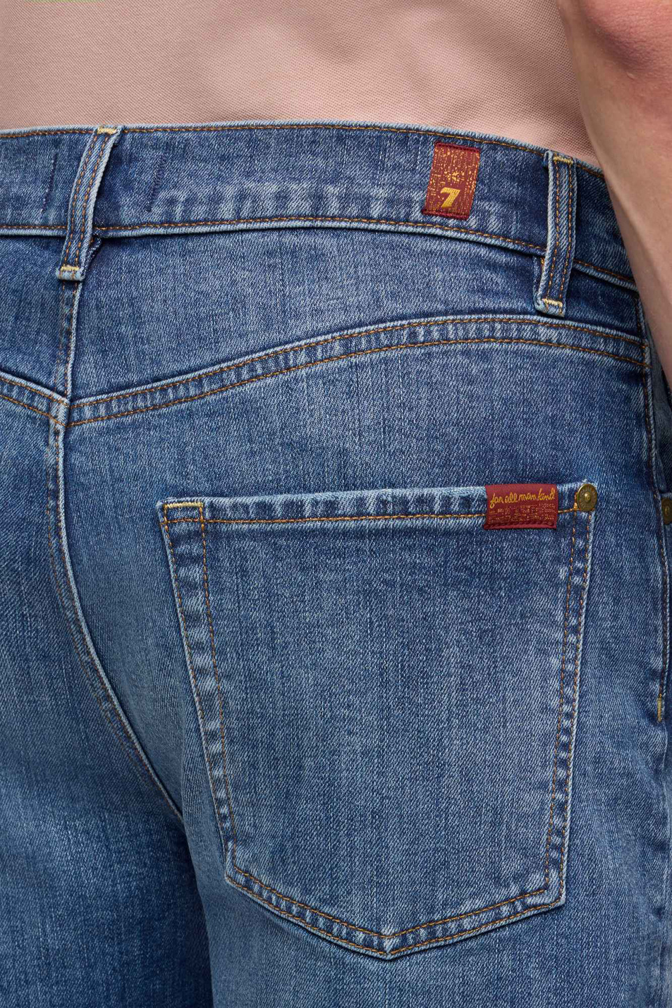 Мужской 7 for all Mankind Джинсовые шорты из эластичного хлопка (цвет ), артикул 7TH50A56 | Фото 5